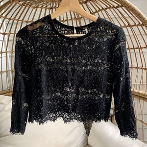Free People Lace Crop Top